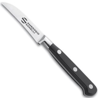 Nóż do obierania z zakrzywionym ostrzem kuty CHEF dł. 180 mm