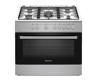 Kuchnia gazowo elektryczna Ravanson KWGE-K90A Cheff (inox)