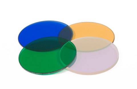 Zestaw filtrów kolorowych MAGUS LF4.2 (niebieski, zielony, żółty, szkło matowe)