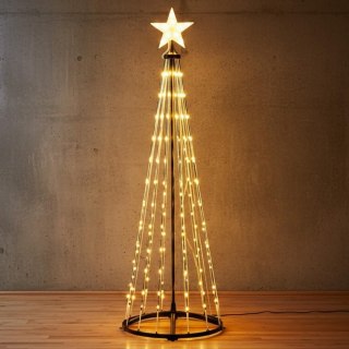 CHOINKA DEKORACYJNA 550LED CIEPŁY BIAŁY 300CM BLACK