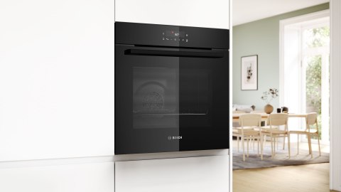 Piekarnik BOSCH HBA571BB4 czyszczenie pyroliza + prowadnice teleskopowe 1 poziomowe BOSCH HEZ538000