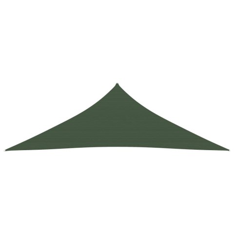Żagiel przeciwsłoneczny, 160 g/m², ciemnozielony, 4x4x5,8 m