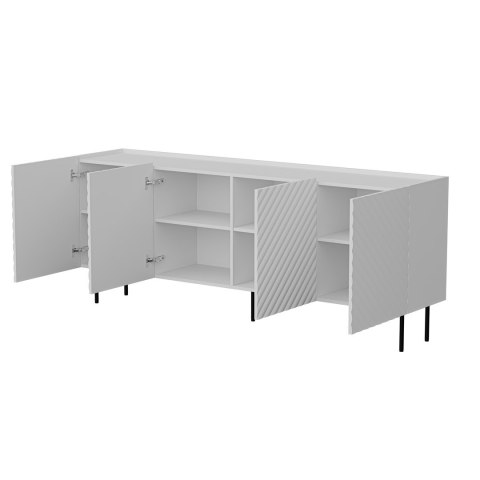 Komoda 4D LUCCA 200x40x80 biały