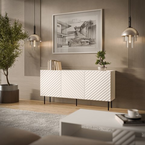 Komoda 3D LUCCA 165x40x80 biały