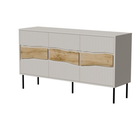 Komoda INSERTO 3D 143,5x40x80 kaszmir + LED