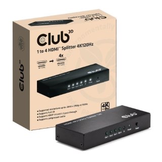VIDEO SPLITTER HDMI 4PORT/4K 120HZ CSV-1385 CLUB3D