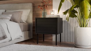 Szafka nocna 2szt CORTINA 45x40x51 czarny