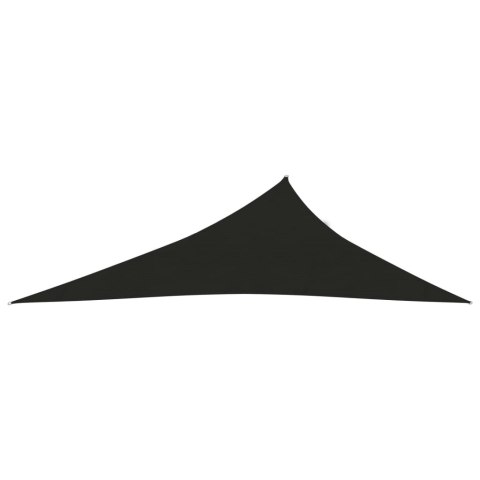 Żagiel przeciwsłoneczny, 160 g/m², czarny, 3x4x5 m, HDPE