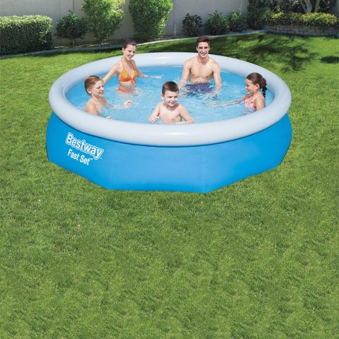Bestway Basen dmuchany dla dorosłych z obręczą i filtracją 305x76 cm Ogród 57270