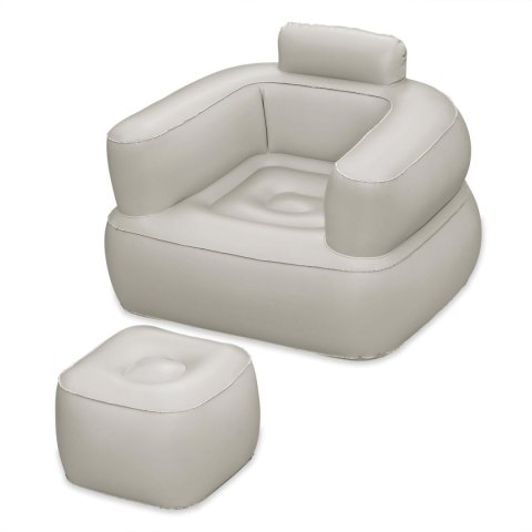 Bestway Fotel Inflacyjny z Podnóżkiem Kolor Mix 107x99x80/48x48x36 cm Wnętrze 75137