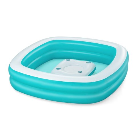 Bestway Basen Inflacyjny Dziecięcy 2 Komory Family Stół Pływający 218x218x48 cm +6 lat