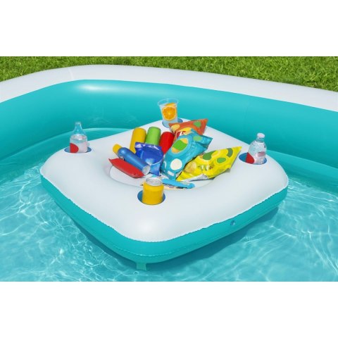Bestway Basen Inflacyjny Dziecięcy 2 Komory Family Stół Pływający 218x218x48 cm +6 lat