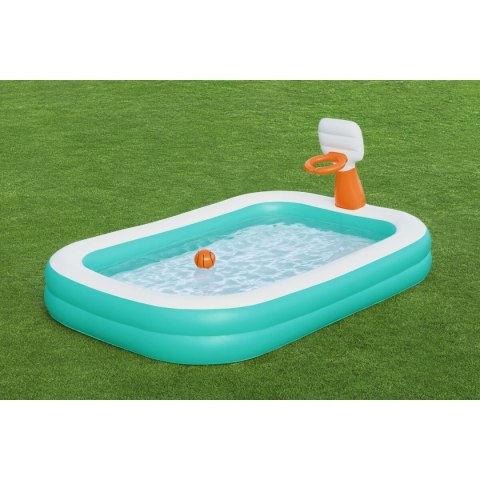 Bestway Basen Inflatable Dziecięcy Gra w Koszykówkę 251x168x102 cm +3 Lata 54445
