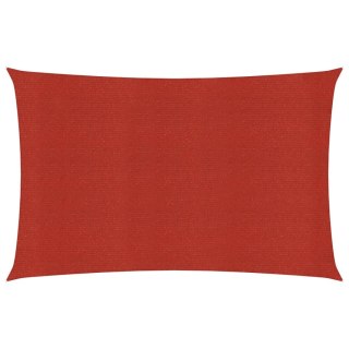 Żagiel przeciwsłoneczny, 160 g/m², czerwony, 2x4,5 m, HDPE
