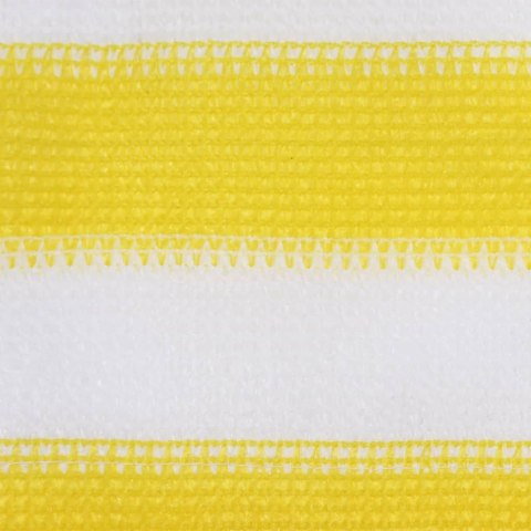 Parawan balkonowy, żółto-biały, 120x600 cm, HDPE