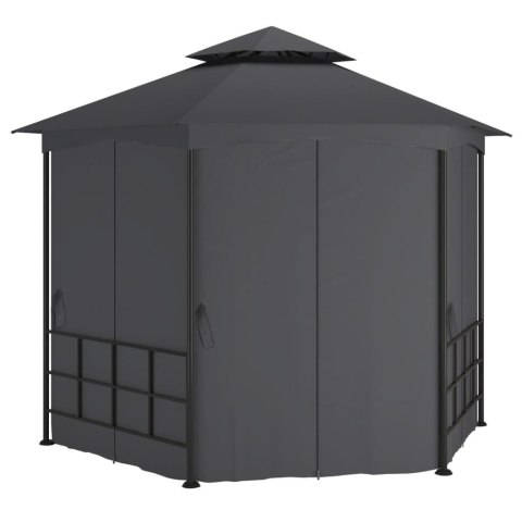Altana ze ściankami, 3,1 x 2,7 m, antracytowa