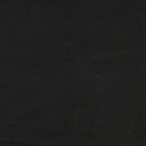 Sofa rozsuwana z szufladami, czarna, 100x200 cm, aksamit