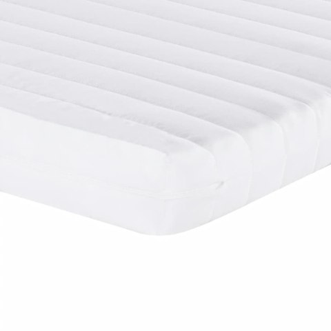 Sofa rozsuwana z materacami, ciemnoszara, 100x200 cm, tkanina