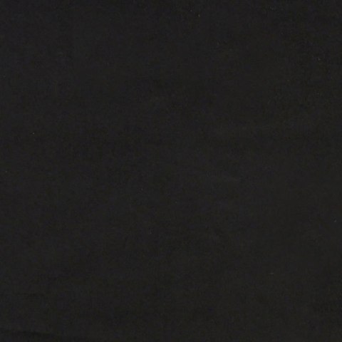 Łóżko z materacem, Dover, czarne, 200x200 cm, aksamitne