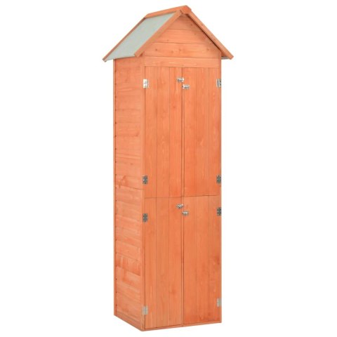 Schowek ogrodowy, 71 x 60 x 213 cm, drewniany