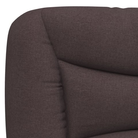 Rama łóżka z LED bez materaca Hvar Ciemny brąz 200x200 cm Tkanina