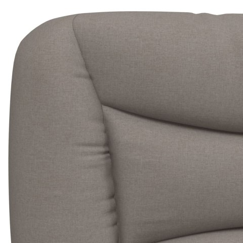 Rama łóżka z LED bez materaca Hvar Taupe 200x200 cm Tkanina