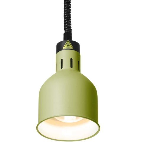Lampa do podgrzewania potraw wisząca cylindryczna śr. 175 mm 250 W - zielona