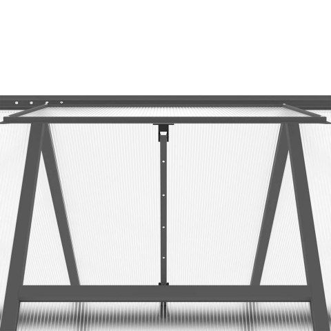 Szklarnia z ramą podstawy, antracyt, 334x169x202 cm, aluminium