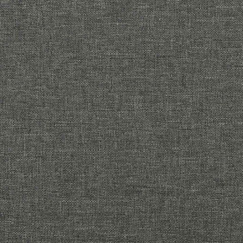 Łóżko kontynentalne z materacem, ciemnoszare, 120x190cm tkanina