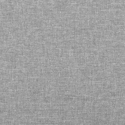Łóżko kontynentalne z materacem, jasnoszare, 120x190 cm tkanina