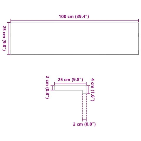 Stopnie schodowe, 12 szt. brązowe 100x25x2cm lite drewno dębowe