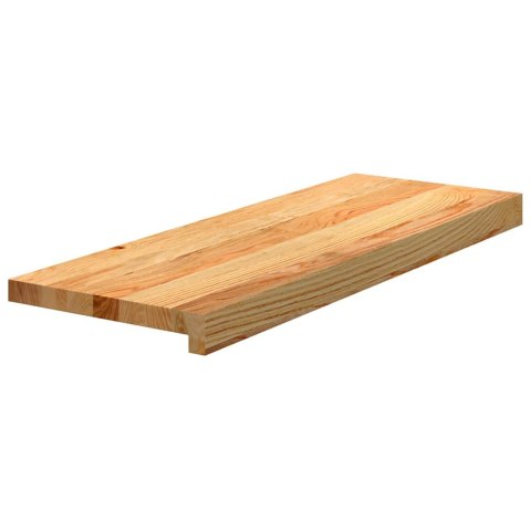 Stopnie schodowe, 12 szt. brązowe 70x25x2cm lite drewno dębowe