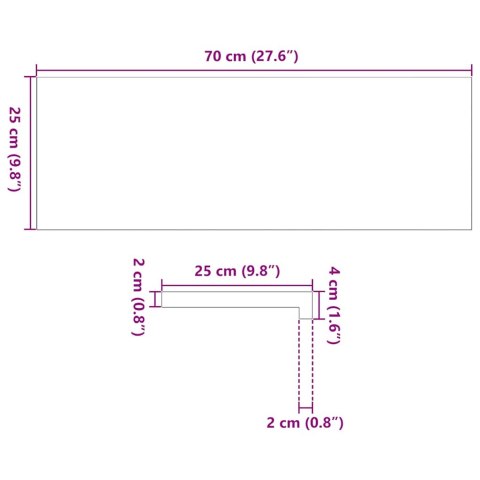 Stopnie schodowe, 12 szt. brązowe 70x25x2cm lite drewno dębowe