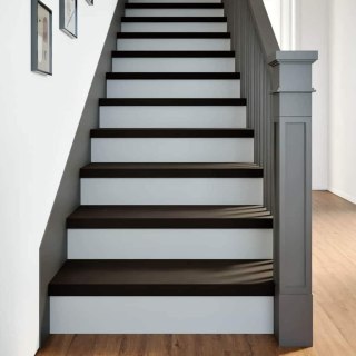 Stopnie schodowe 16 szt. brązowe 80x25x2 cm lite drewno dębowe