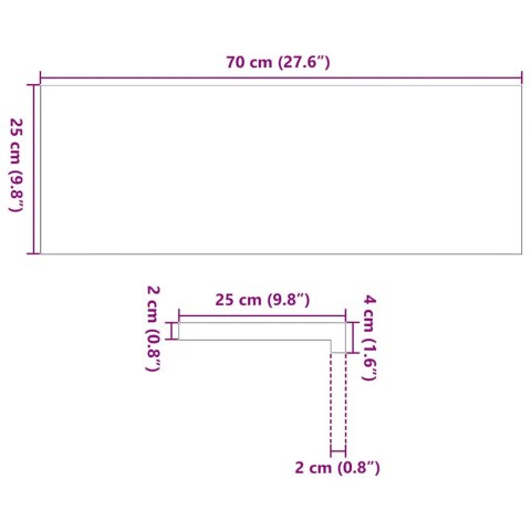 Stopnie schodowe, 20 szt. brązowe 70x25x2cm lite drewno dębowe