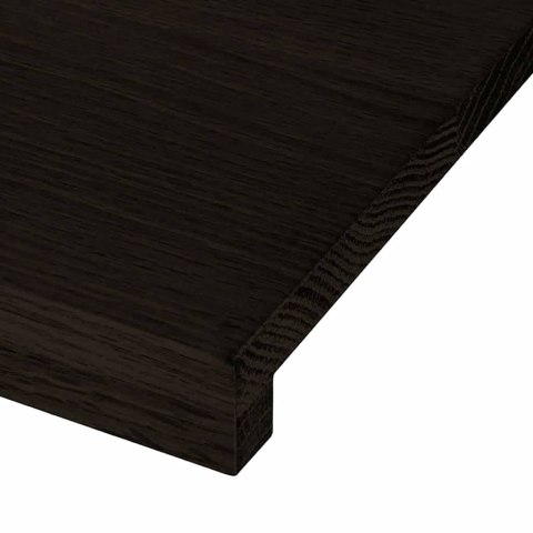 Stopnie schodowe 16 szt. brązowe 100x30x2 cm lite drewno dębowe