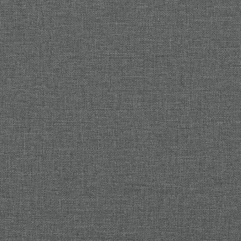 Łóżko kontynentalne z materacem, ciemnoszara tkanina 200x200 cm