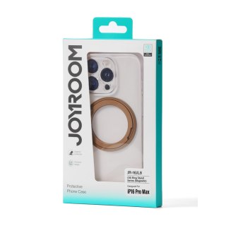 Etui pokrowiec z ringiem-podstawką 360 do iPhone 16 Pro MagSafe - złote
