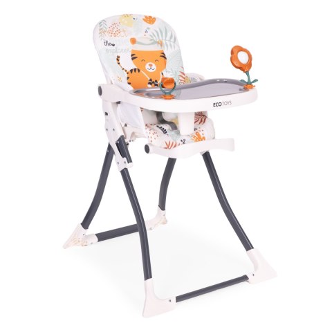 Fotelik krzesełko do karmienia dzieci składane + zabawki ECOTOYS