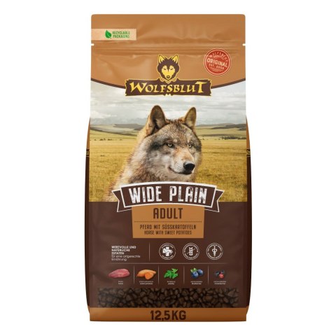 WOLFSBLUT Wide Plain Adult horse/sweet pota. 12,5kg (WYPRZEDAŻ)