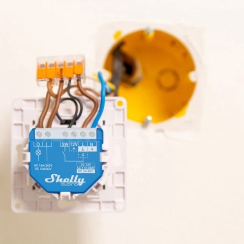 Shelly Qubino Wave 1 - 1-kanałowy przekaźnik dopuszkowy/sterownik Z-Wave 230 V