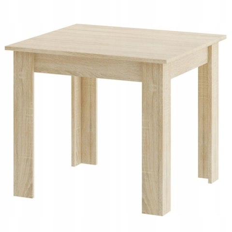 Zestaw stół kwadratowy 80x80 dąb sonoma + 4 krzesła MARK szare