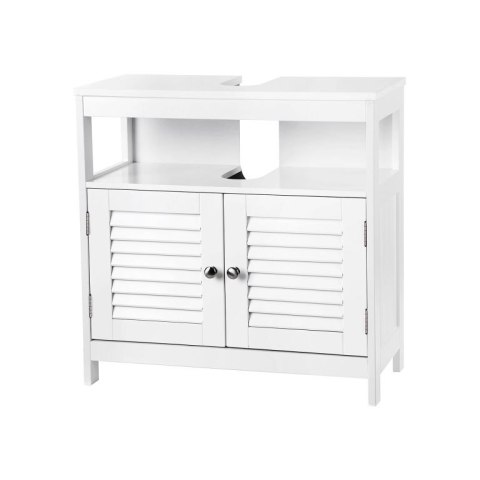 Szafka łazienkowa pod umywalkę biała MDF 60x60x30 cm