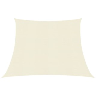 Żagiel przeciwsłoneczny, 160 g/m², kremowy, 3/4x3 m, HDPE
