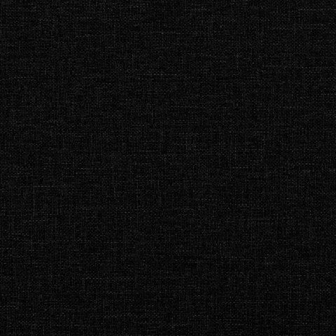 Łóżko kontynentalne z materacem, czarne, tkanina, 140x190 cm