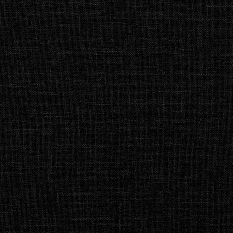 Łóżko kontynentalne z materacem, czarne, tkanina 180x200 cm