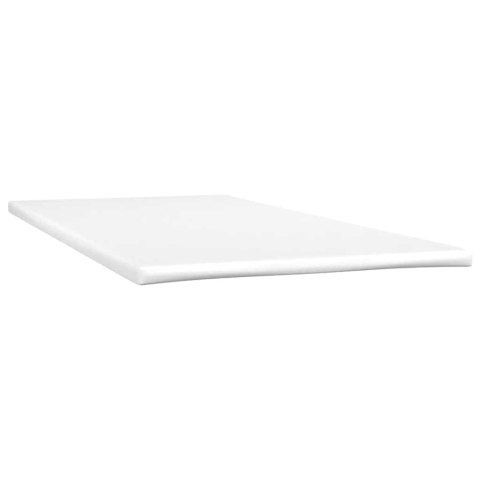 Łóżko kontynentalne z materacem i LED, czarne, 80x220 cm
