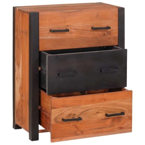 Bufet 3 pcs Brązowy 165 x 30 x 75 cm Lite drewno akacjowe