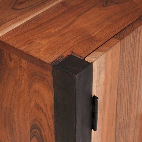 Bufet 3 pcs Brązowy 55 x 30 x 75 cm Lite drewno akacjowe