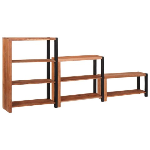 Półka na książki 3 pcs Brązowy 80 x 30 x 110 cm